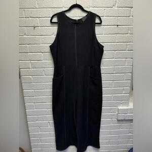 Stylish Greylin Black Jumpsuit with Pockets Large